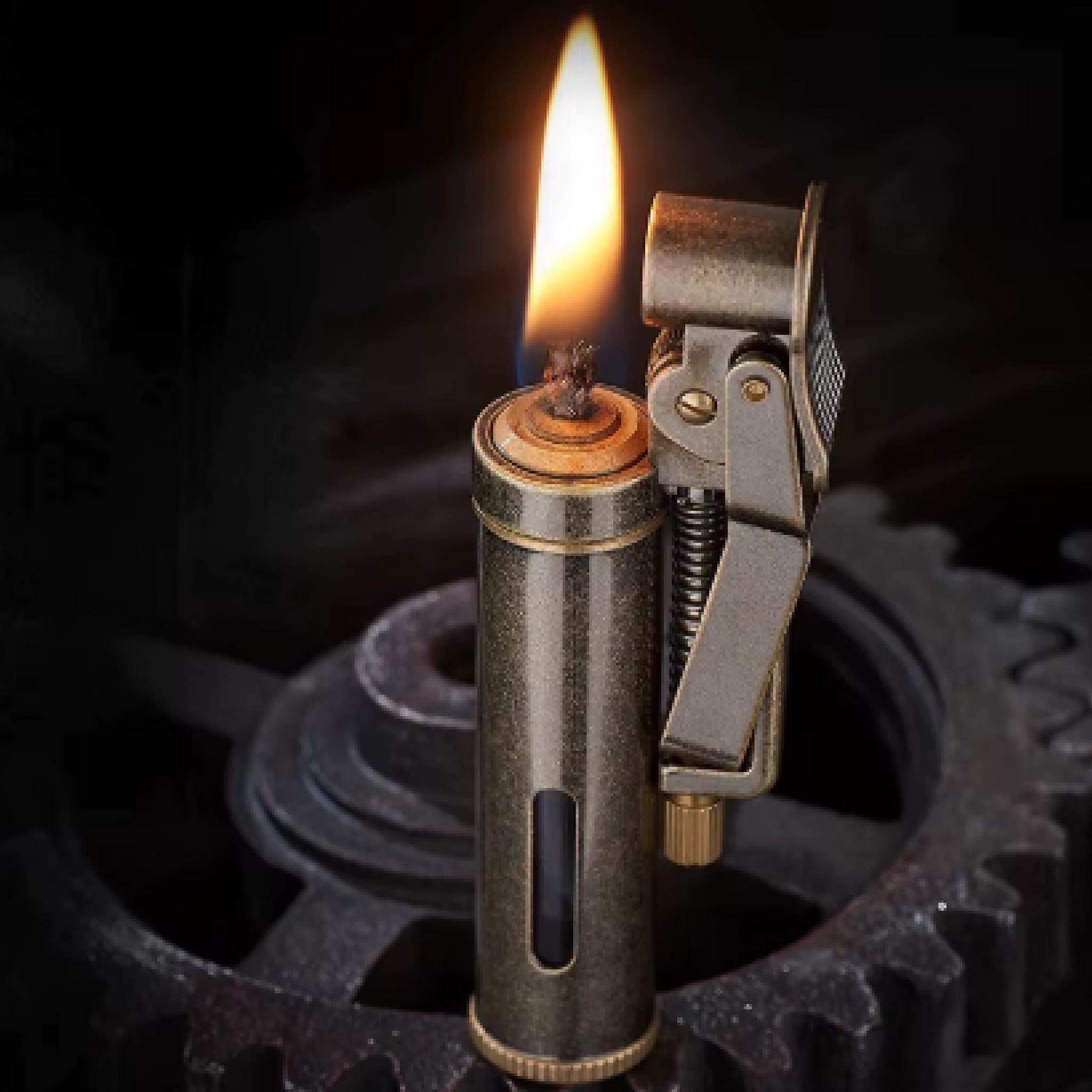 ᐉ Зажигалка бензиновая Lighter YS2 Vintage Narrow Brass в