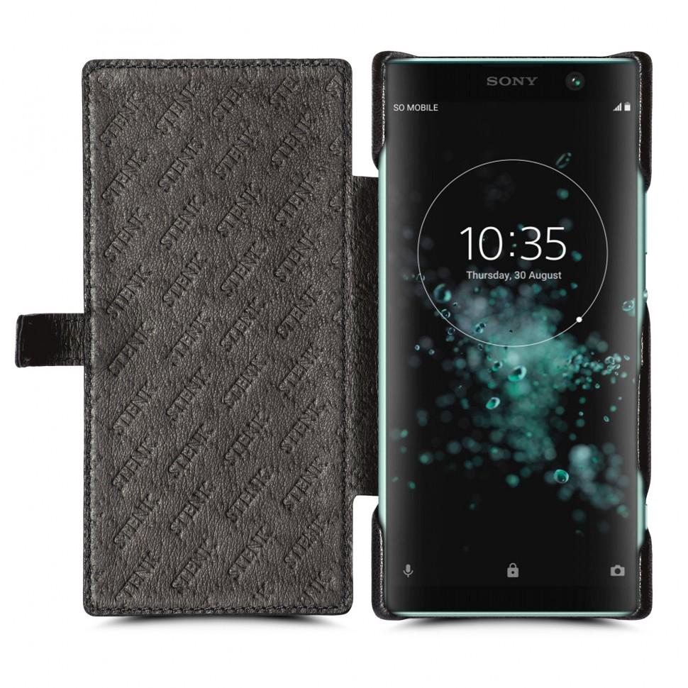 Чехол книжка Stenk Premium для Sony Xperia XA2 Plus Черный (62537)