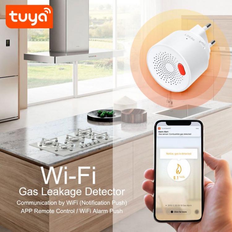 Датчик витоку газу Tuya Wifi Combustible Gas Detector з інформуванням на мобільний телефон - фото 6