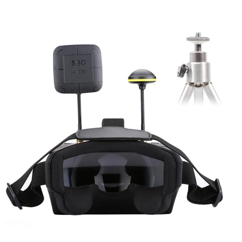 FPV окуляри-шолом для квадрокоптера і авіамоделей Eachine EV800D та 2 антени запис 5" 5,8 гГц (100987) - фото 2