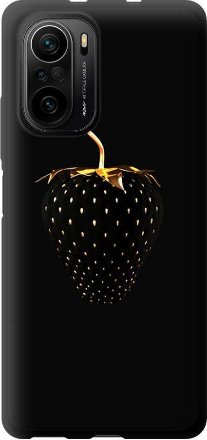 Чехол на Xiaomi Poco F3 Черная клубника (3585b-2280-42517)