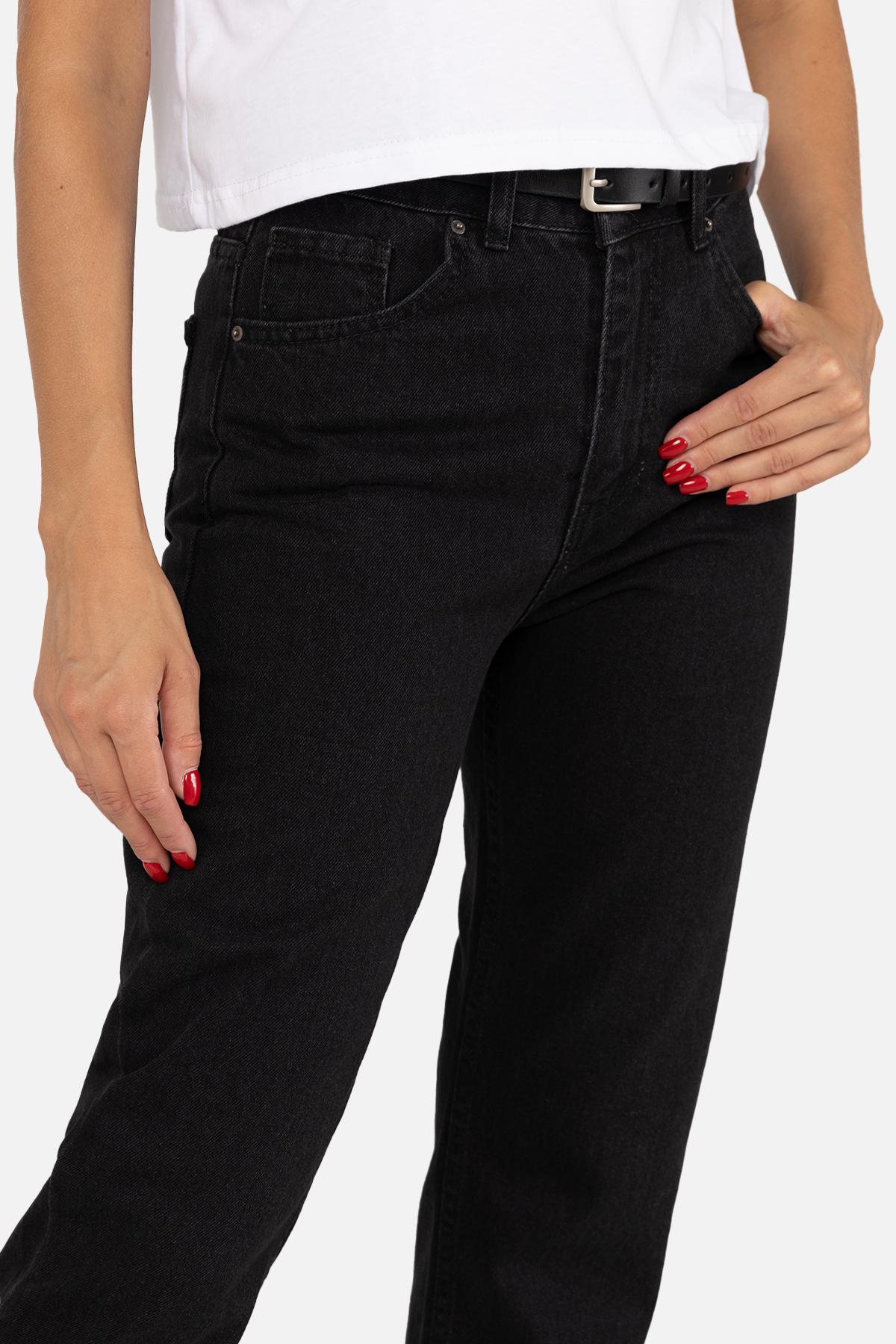 Джинси жіночі Mom ЦБ-00255789 р. 48 Темно-сірий (SKT001008279) - фото 4 Джинси жіночі Mom ЦБ-00255789 р. 48 Темно-сірий (SKT001008279) - фото 4