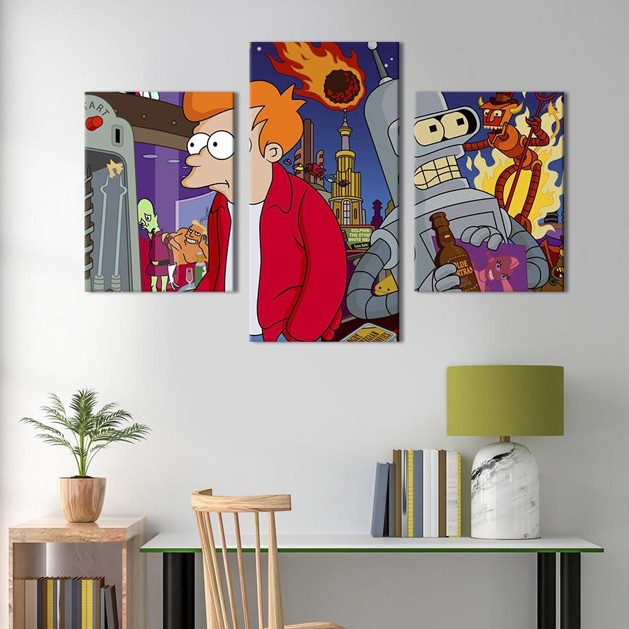 Картина для интерьера Fry and Bender 66x40 см (712-32)