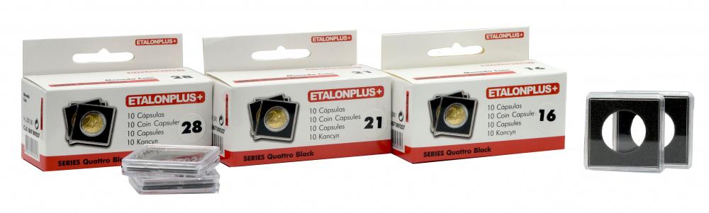 Капсулы квадратные Etalonplus для монет 15 мм 10 шт. 38x38 мм вкладыш Белый (А16641) - фото 2 Капсулы квадратные Etalonplus для монет 15 мм 10 шт. 38x38 мм вкладыш Белый (А16641) - фото 2