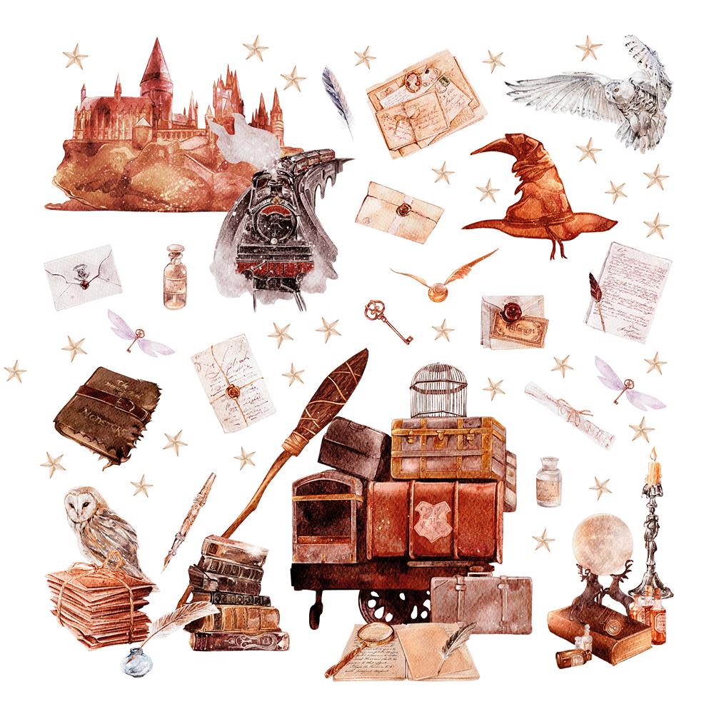 Декоративные наклейки на стену и окна по мотивам Гарри Поттера LIPKO S (804S)