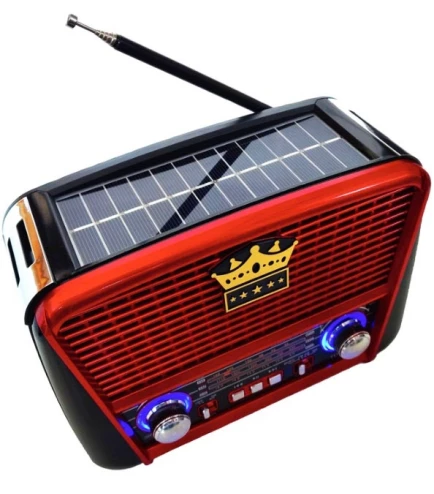 Радиоприемник с солнечной панелью Golon RX-455S аккумуляторный Красный (GR-05391) Радиоприемник с солнечной панелью Golon RX-455S аккумуляторный Красный (GR-05391)