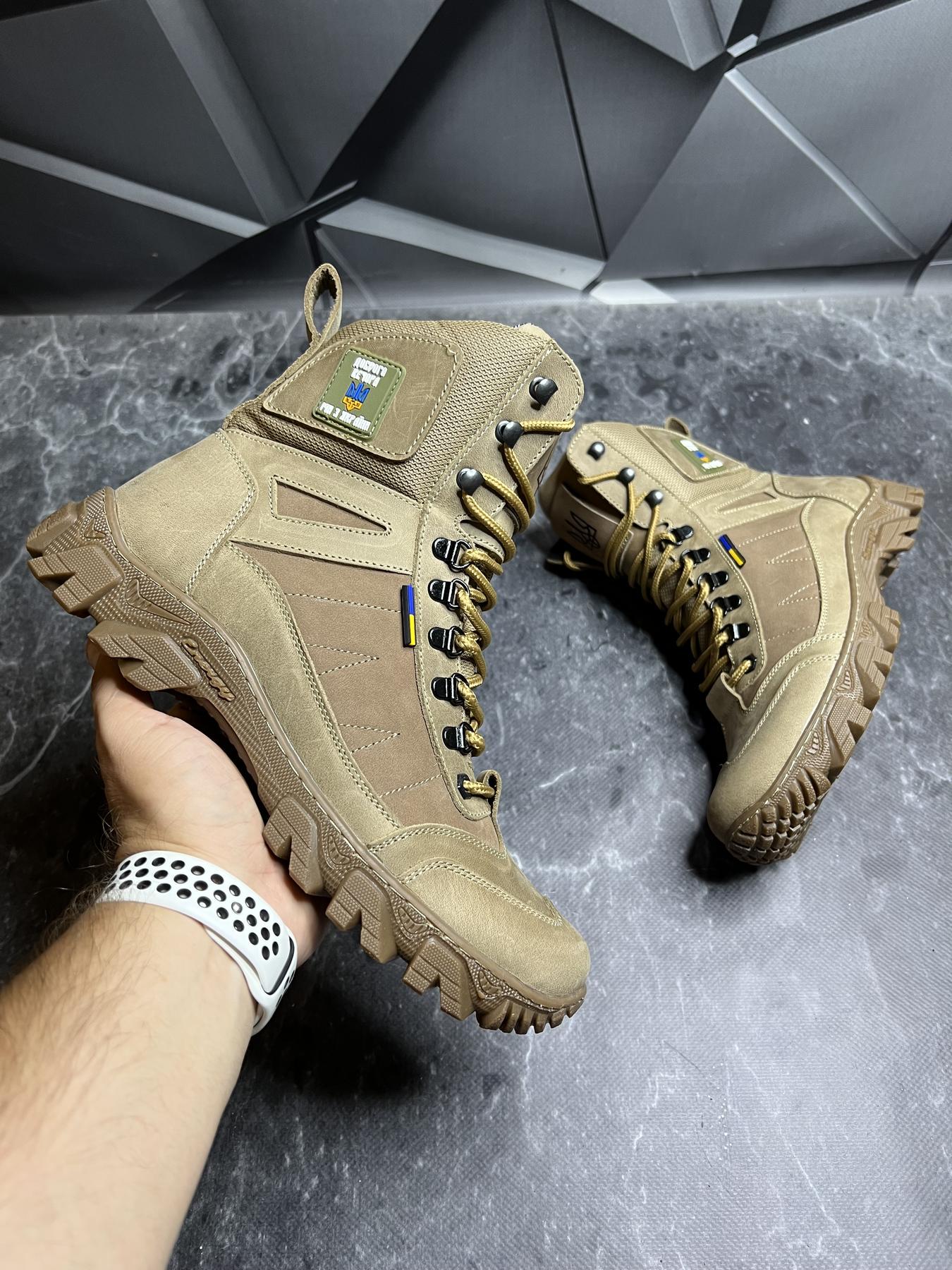 Берці чоловічі із натурального нубука демісезонні р. 42 Койот - фото 6 Берці чоловічі із натурального нубука демісезонні р. 42 Койот - фото 6