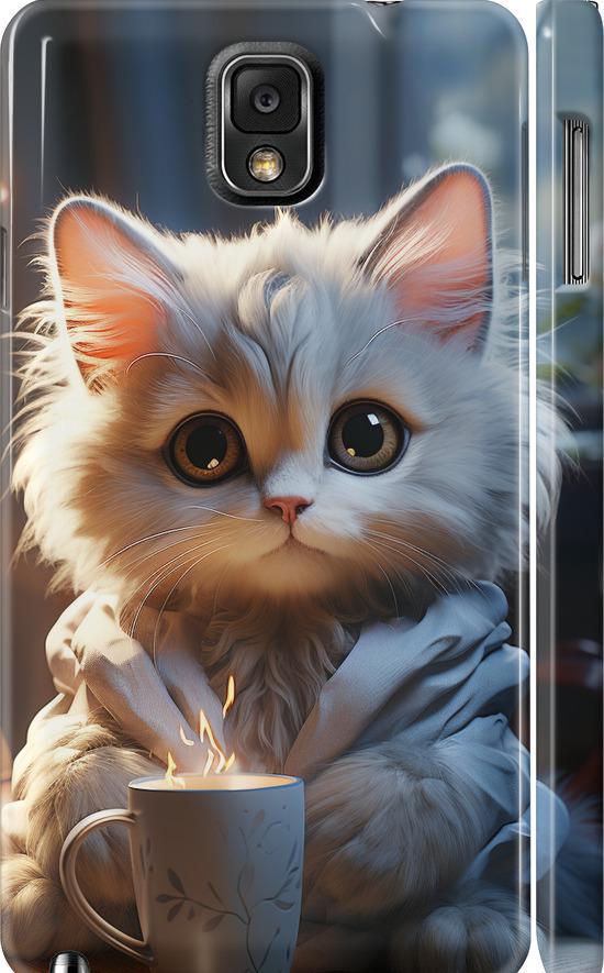 Чехол на Samsung Galaxy Note 3 N9000 White cat (5646c-29-42517)