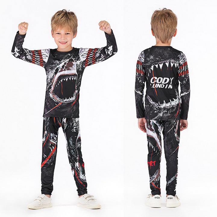 Термобілизна дитяча кCody Lundin Venum Shark Black Kids 105-115 см (3186) - фото 2