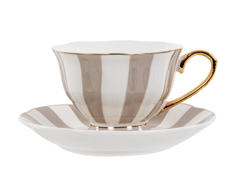 Набір чайних чашок порцелянових з блюдцем Lefard Hanna на 2 персони 220 мл (922-049) - фото 4 Набір чайних чашок порцелянових з блюдцем Lefard Hanna на 2 персони 220 мл (922-049) - фото 4