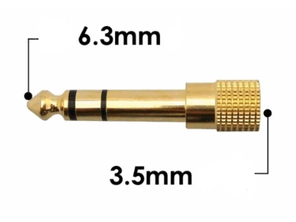 Стерео перехідник з Jack 3,5 мм в Jack 6,35 мм штекер - фото 2