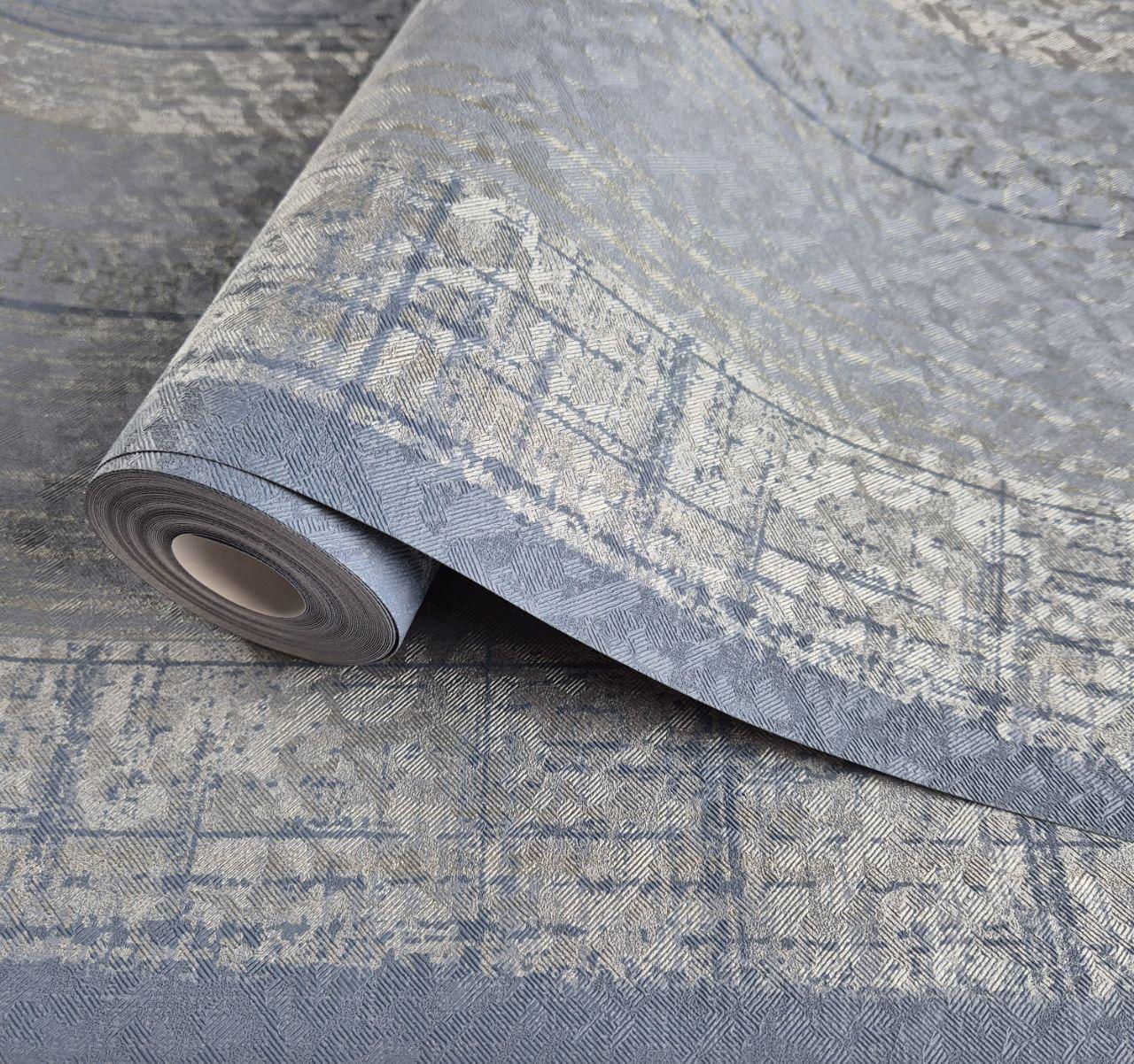 Обои виниловые на флизелине Marburg 58126 0,53х10,05 м Синий (2785922159)