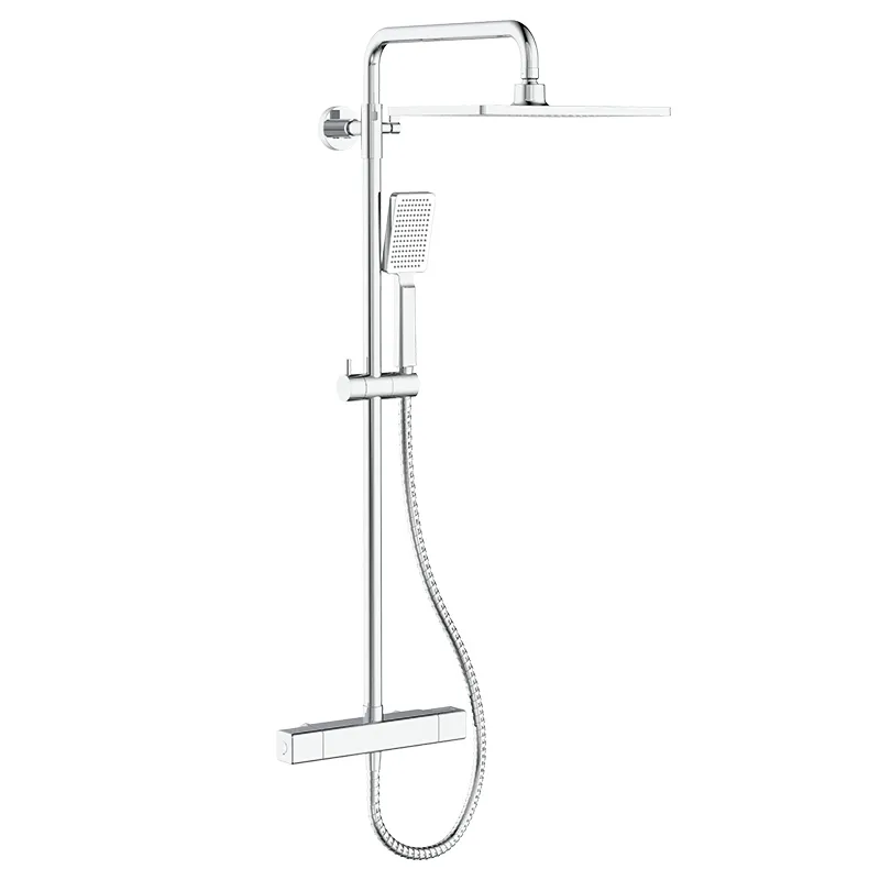 Душевая колонна KOER KB-53011-01 с термостатическим смесителем Хром (KR4722)