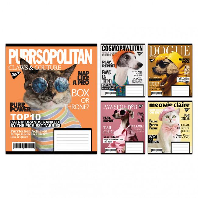 Тетрадь ученическая YES Animal's fashion А5/48 кл. (767785) - фото 2