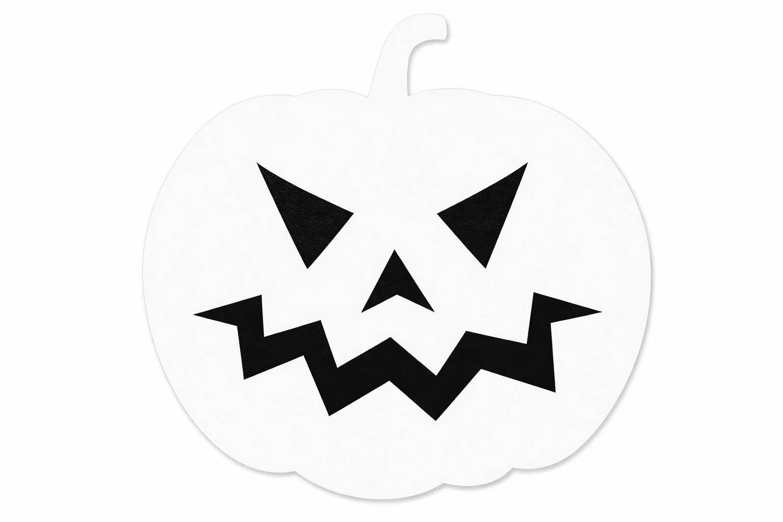 Трафарет Тыква 20x16 см Серый (16605/7)