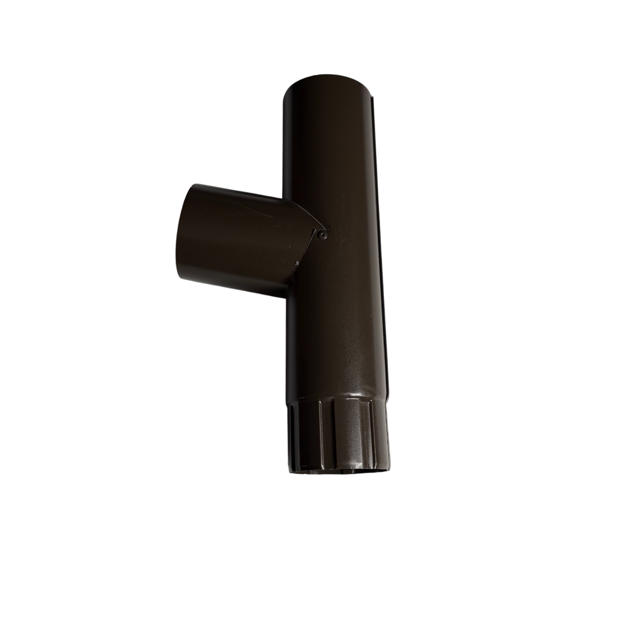 Трійник водостічної труби Alpine 125/90 мм Темно-коричневий (RAL 8019)