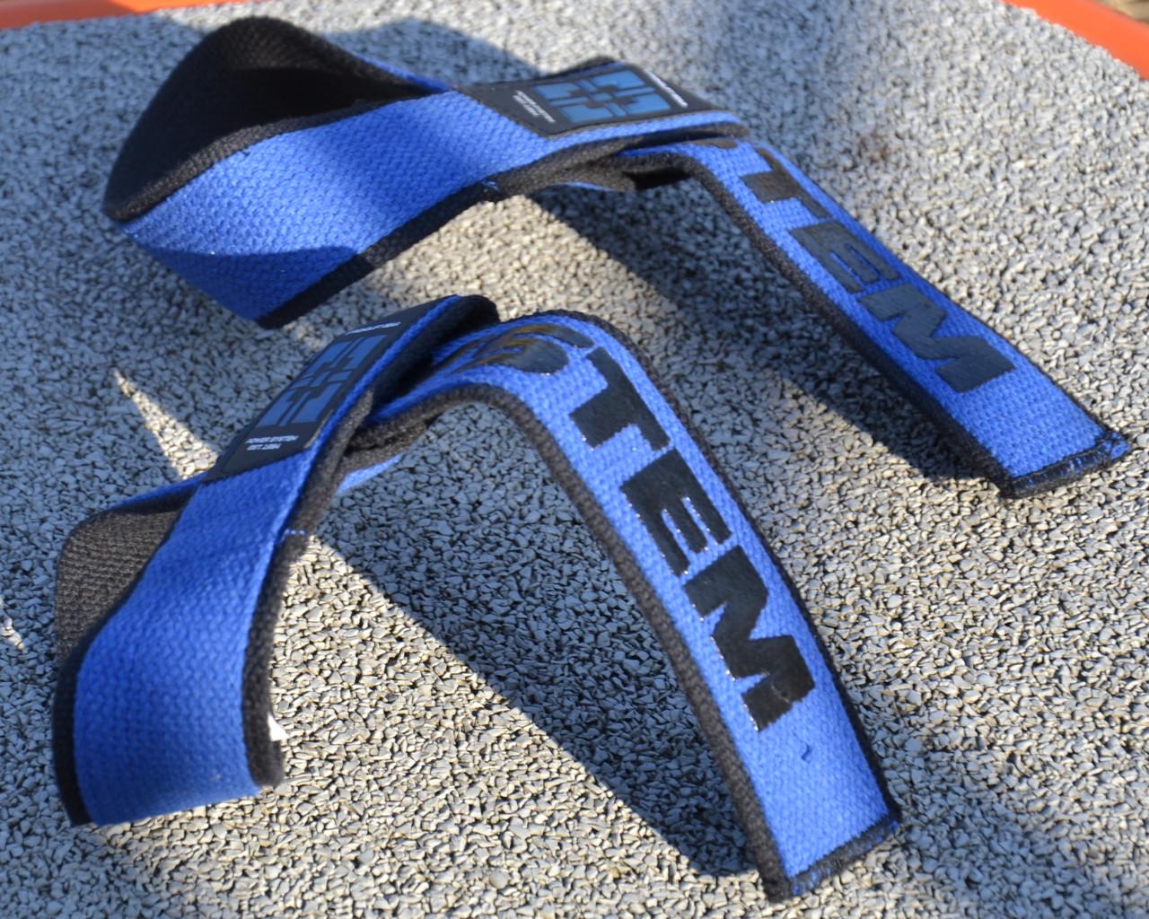 Лямки для тяги Power System PS-3401 Lifting Straps Duplex Black/Blue (21398858) - фото 6