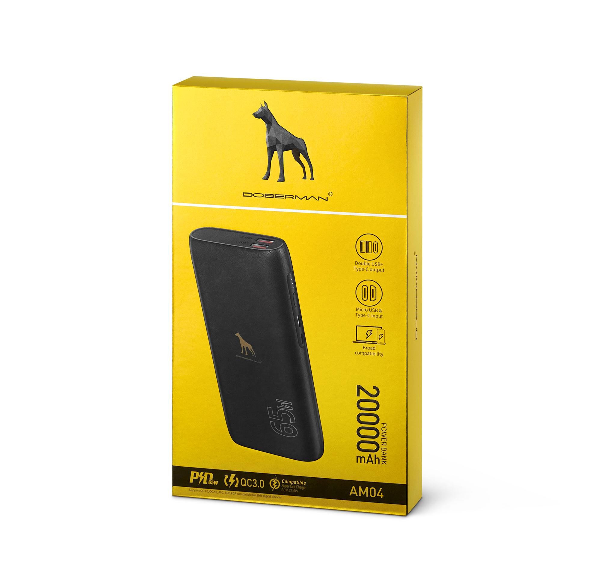 Повербанк Doberman 20000 mAh 65W з швидкою зарядкою для ноутбуків - фото 4