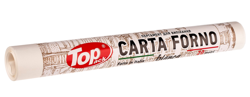 Пергамент Topack Carta Forno силиконизированный 29 см/20 м Белый (1-020105) - фото 1 Пергамент Topack Carta Forno силиконизированный 29 см/20 м Белый (1-020105) - фото 1