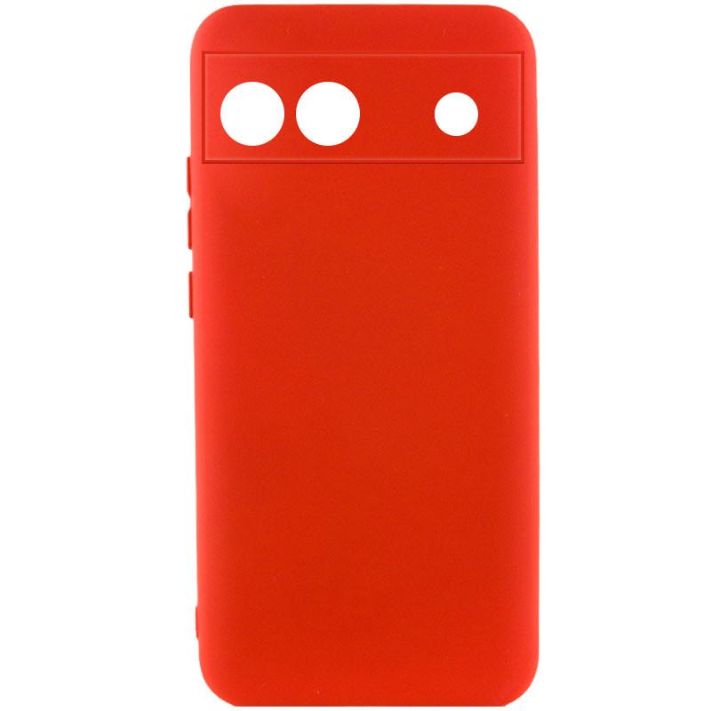 Противоударный чехол Silicone Cover Lakshmi Full Camera (A) для Google Pixel 6a Красный / Red