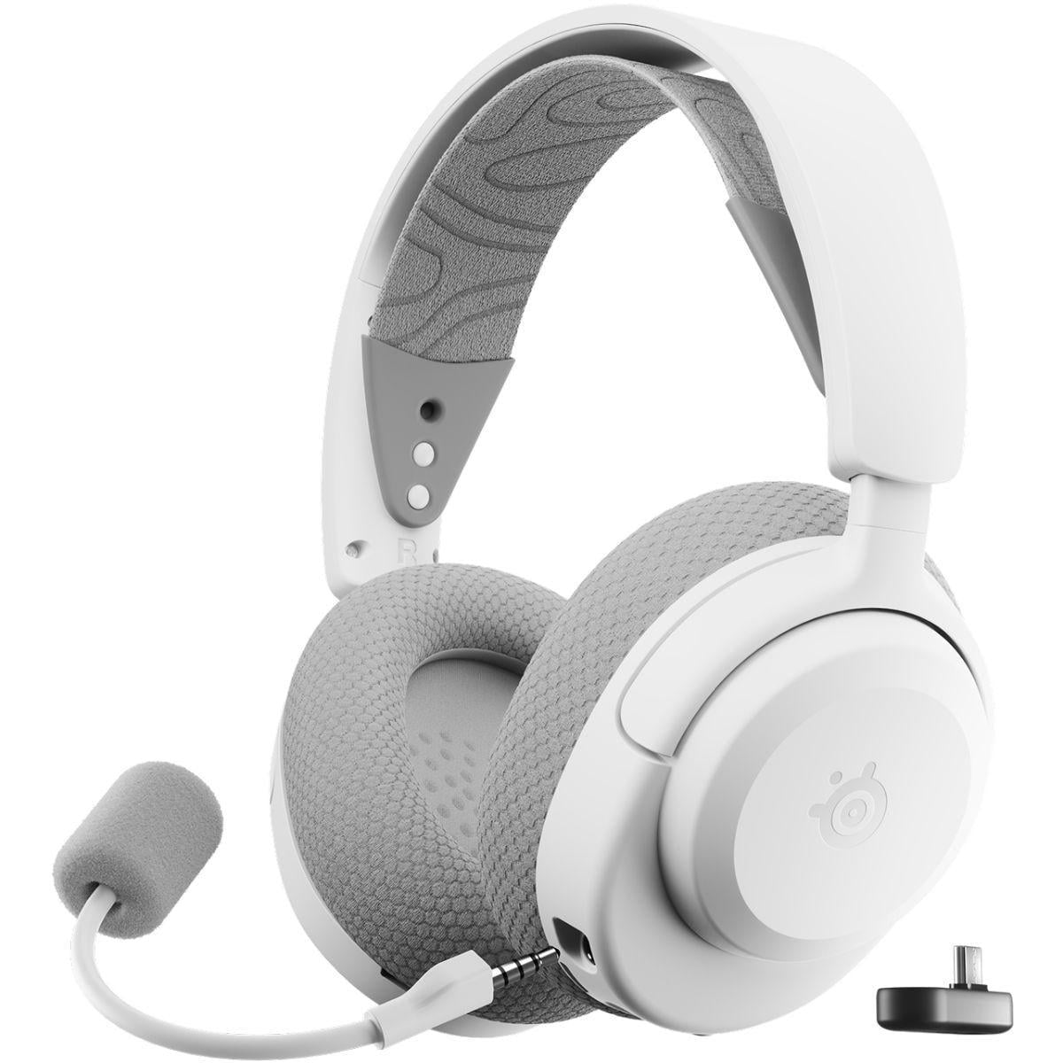 Наушники с микрофоном SteelSeries Arctis Nova 3 игровые беспроводные полноразмерные White (61776)