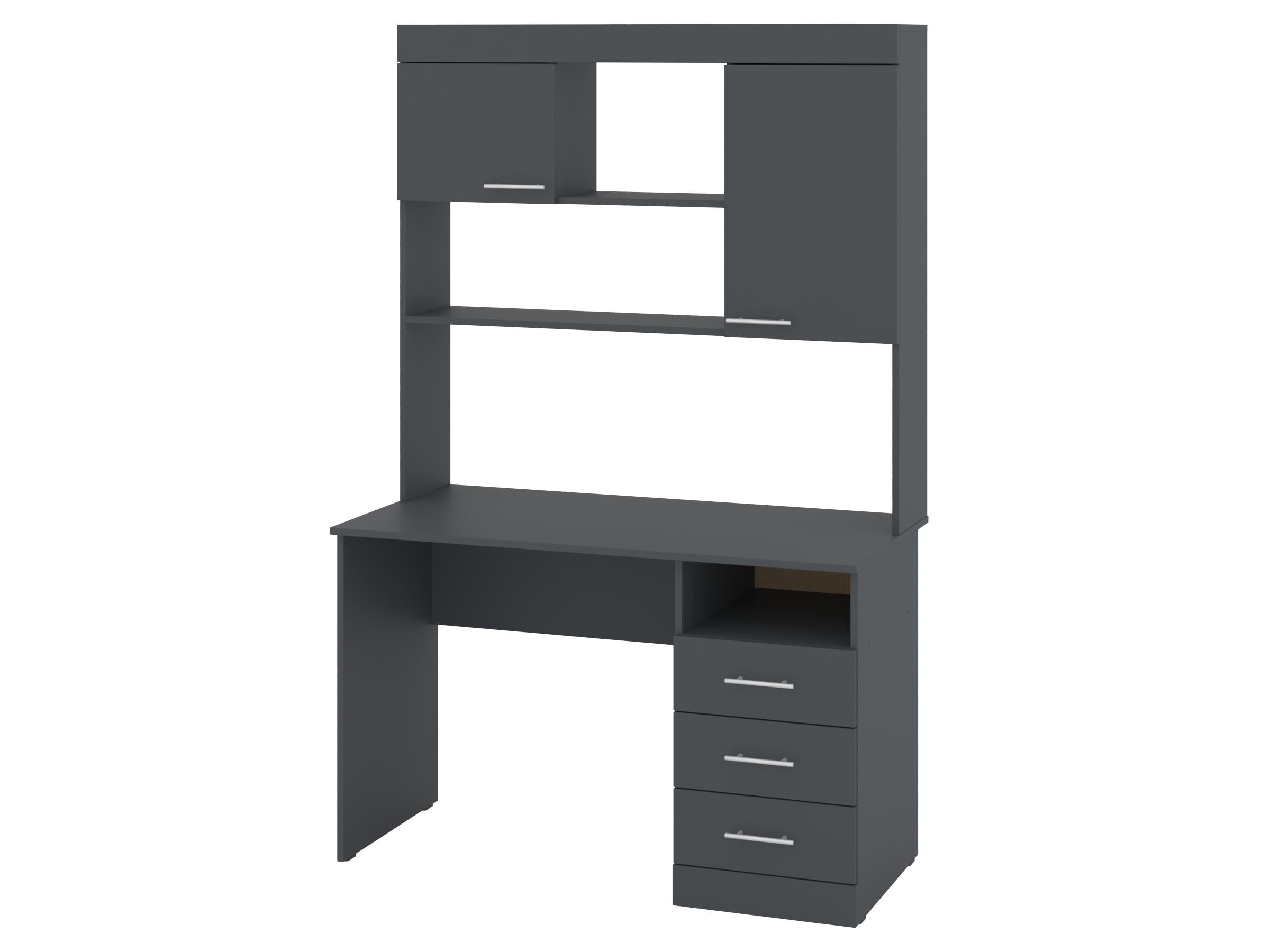 Письмовий стіл PEHOTIN Альтаїр 120х60х75/186,5 см Антрацит (PN-101234)