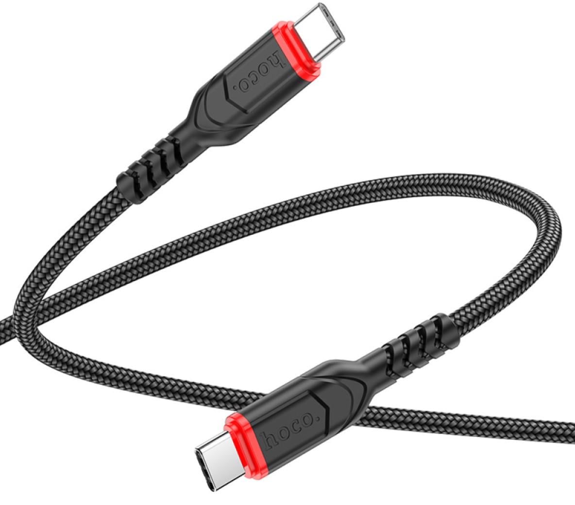 Кабель Hoco X59 Type-C to Type-C 3A/60W 100 см Black (2807729889)