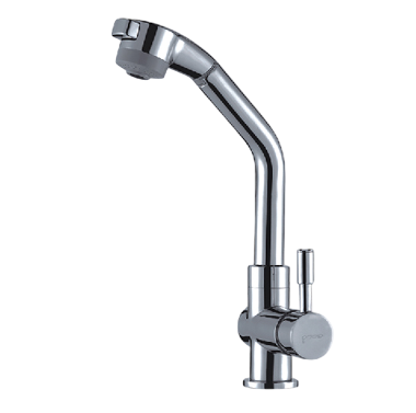 Смеситель для кухни Aqua-World GRAND с вытяжной воронкой (СМ40Г.36.1)