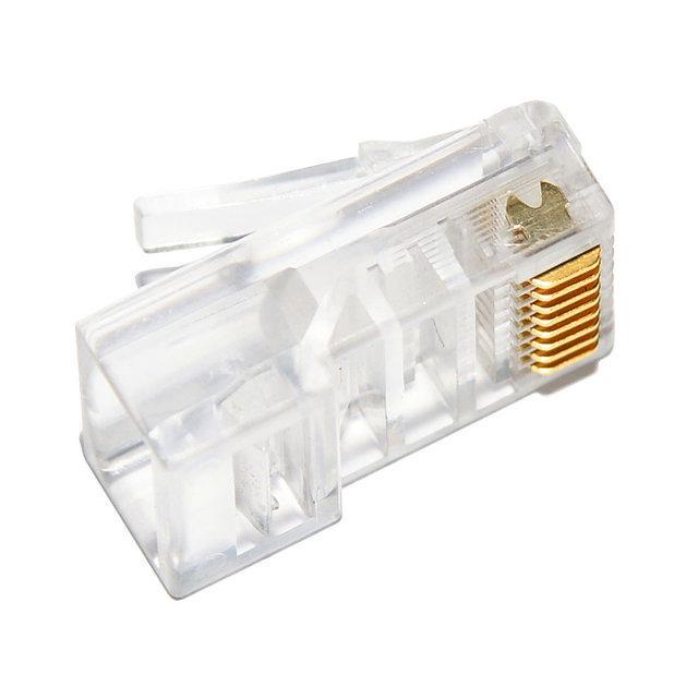 Комплект конекторів RJ45 8P8C Cat5 Cat5e Cat6 100 шт (005250) - фото 5