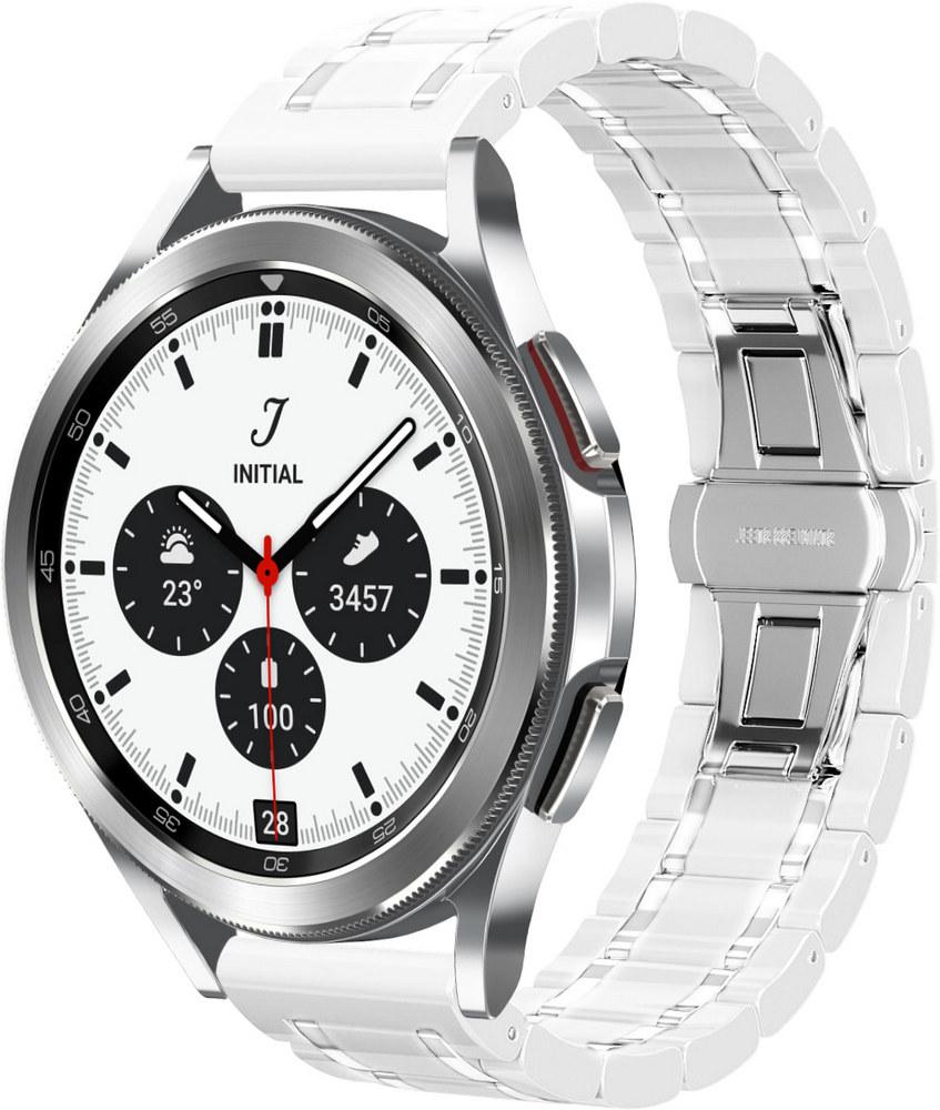 Ремешок керамический Ceramo для Galaxy Watch 4 Classic 42 мм White (28727-29)