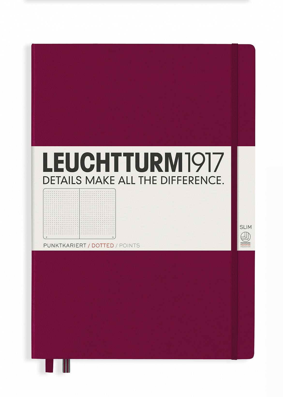 Блокнот Leuchtturm1917 Master Slim A4+ крапка Винний (359787)