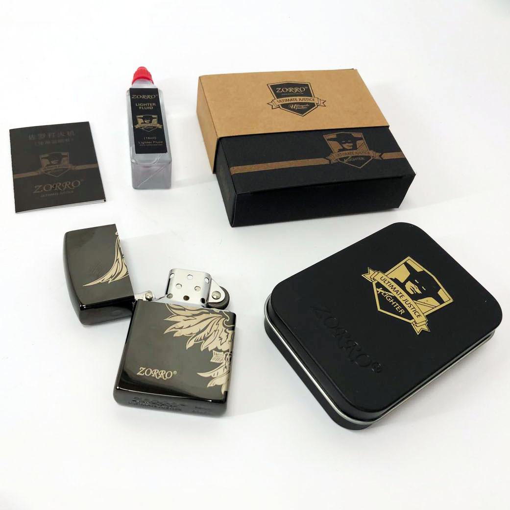 Набор для зажигалки бензиновая Zorro HL-290 Черный (310852) - фото 6 Набор для зажигалки бензиновая Zorro HL-290 Черный (310852) - фото 6