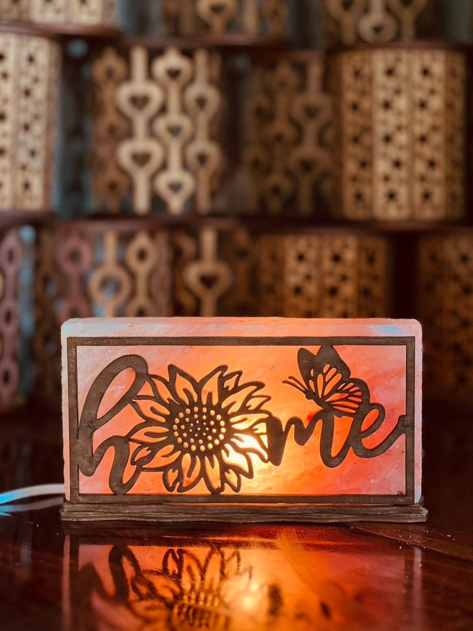 Соляная лампа Home из гималайской соли 2 кг (Д-bahmut-008)