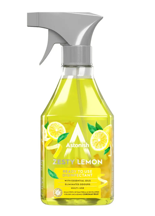 Спрей для дезинфекции Astonish Zesty Lemon 550 мл (24915131)