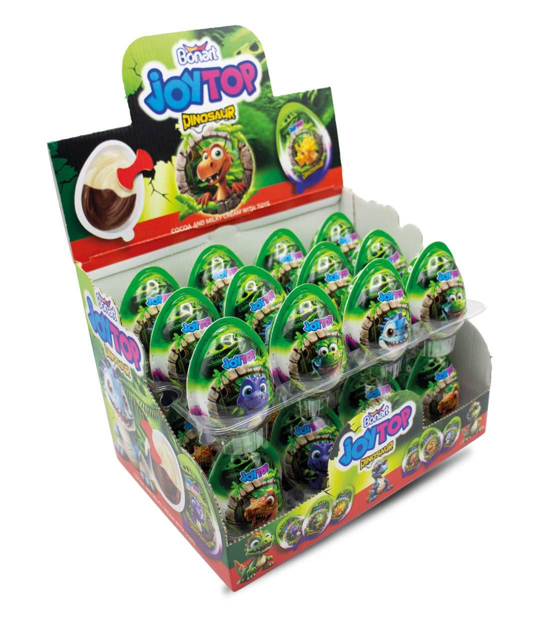 Пластиковое яйцо с кремом и игрушкой Tayas Dino 24 шт. 20 г (00000006717)