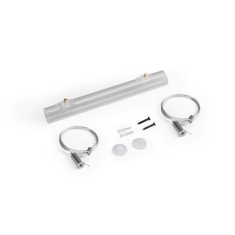 Набір аксесуарів для монтажу горизонтального підвісу з гнучкого неону 24 мм