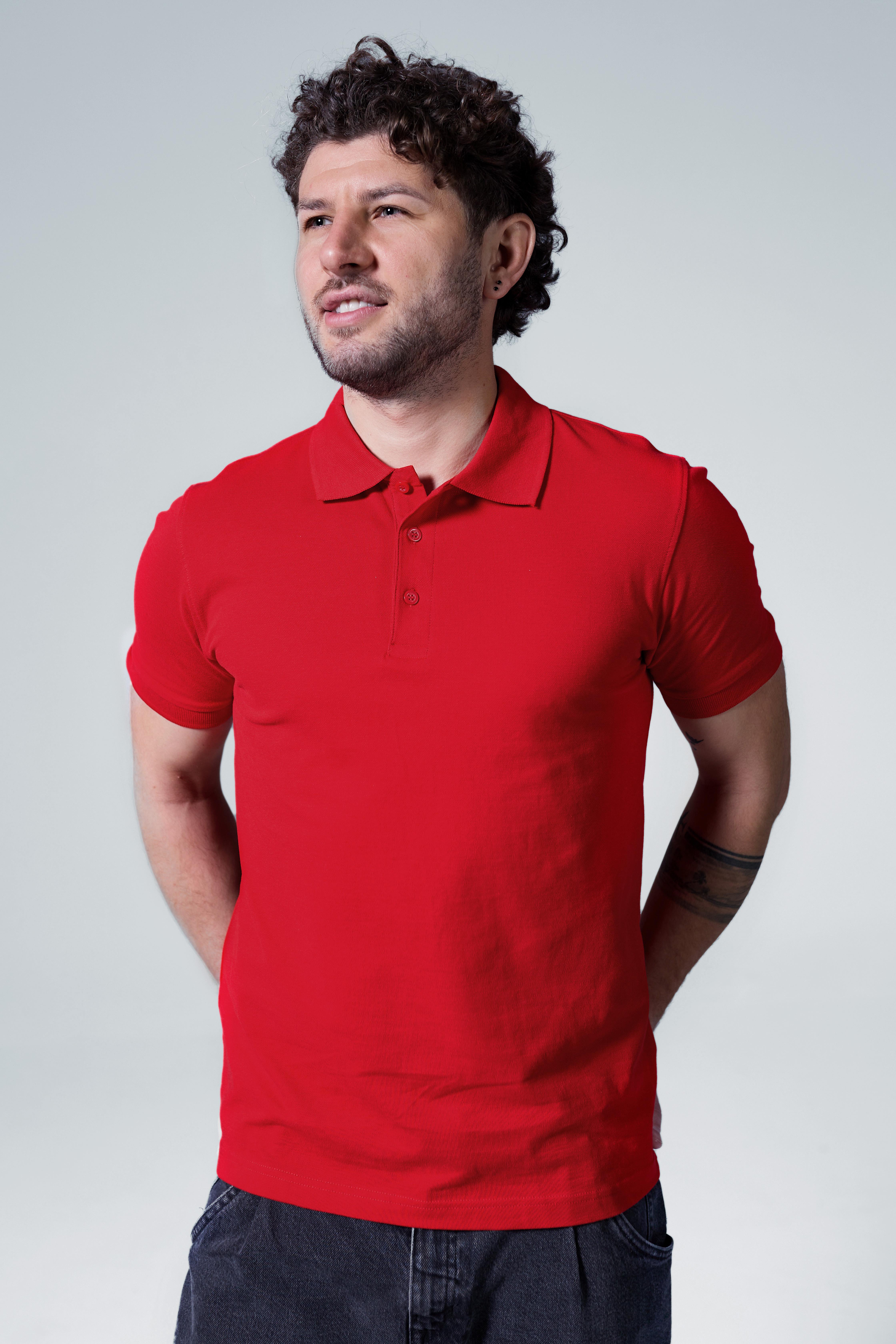 Поло мужское классическое Stedman Lux Polo XXL Красный (ST9060-SRE)