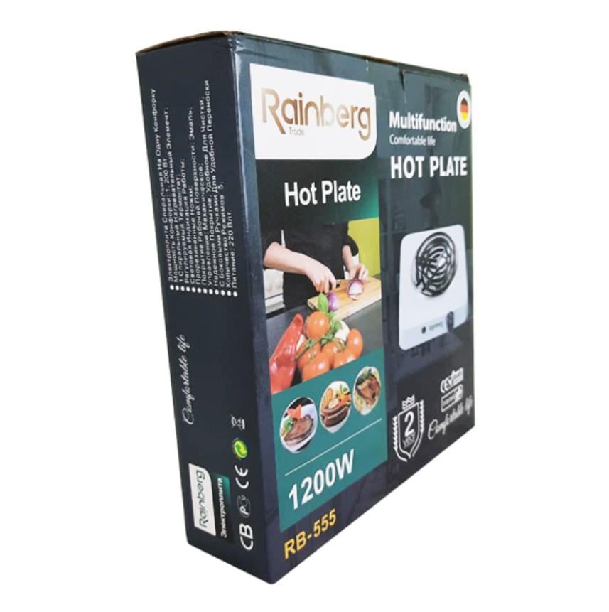 Настольная плита электрическая Rainberg RB-777 дисковая одноконфорочная Белый - фото 2 Настольная плита электрическая Rainberg RB-777 дисковая одноконфорочная Белый - фото 2