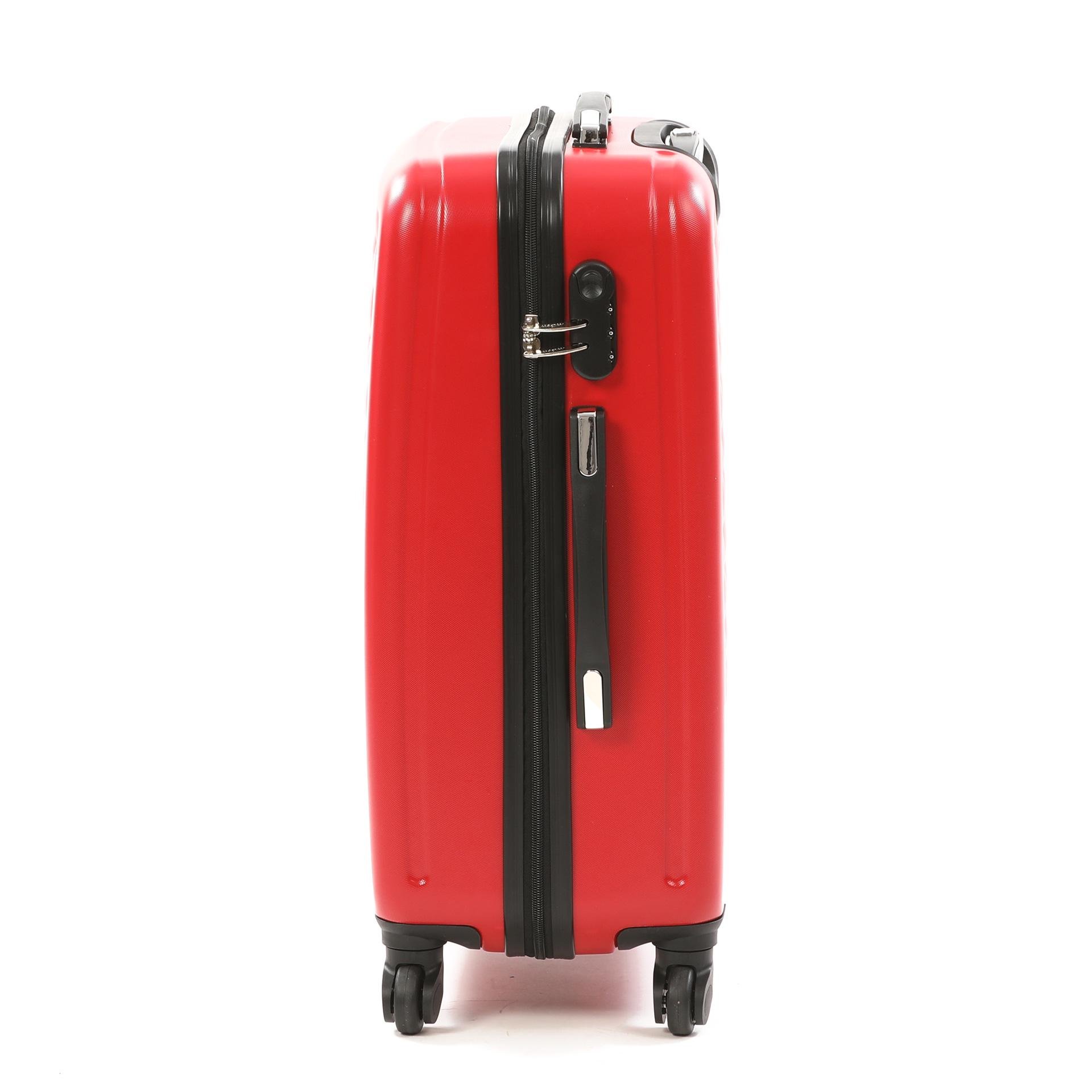 Валіза пластикова Hachi 013 маленька Червоний - фото 3 Валіза пластикова Hachi 013 маленька Червоний - фото 3