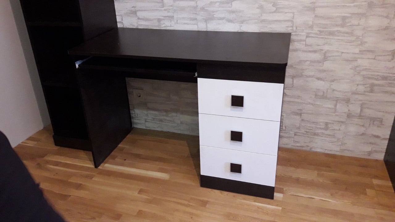 Стіл письмовий Еверест з надбудовою 110х55х172 см Венге темний/Білий (643cd52a6f1fa2201a3f8edf) - фото 5 Стіл письмовий Еверест з надбудовою 110х55х172 см Венге темний/Білий (643cd52a6f1fa2201a3f8edf) - фото 5