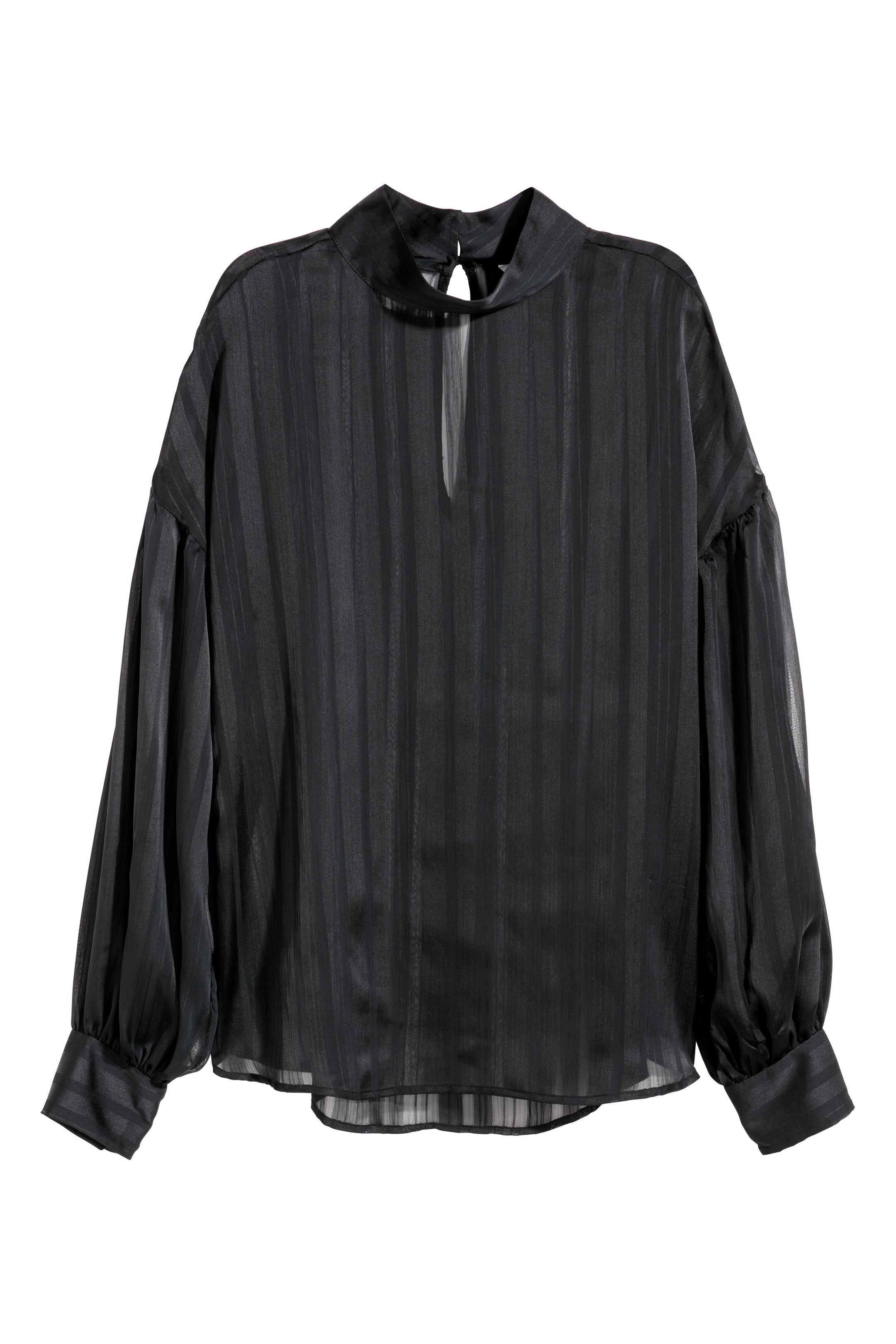 Блуза H&M р. 34 Черный (5382756)