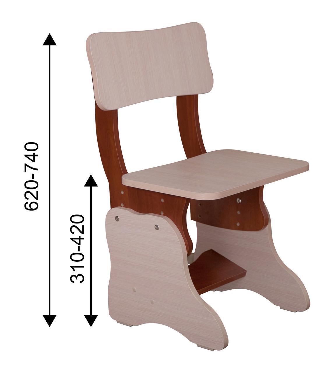 Стул регулируемый МАКСИ-МЕбель Миша Яблоня локарно/Дуб молочный (10450) - фото 2 Стул регулируемый МАКСИ-МЕбель Миша Яблоня локарно/Дуб молочный (10450) - фото 2