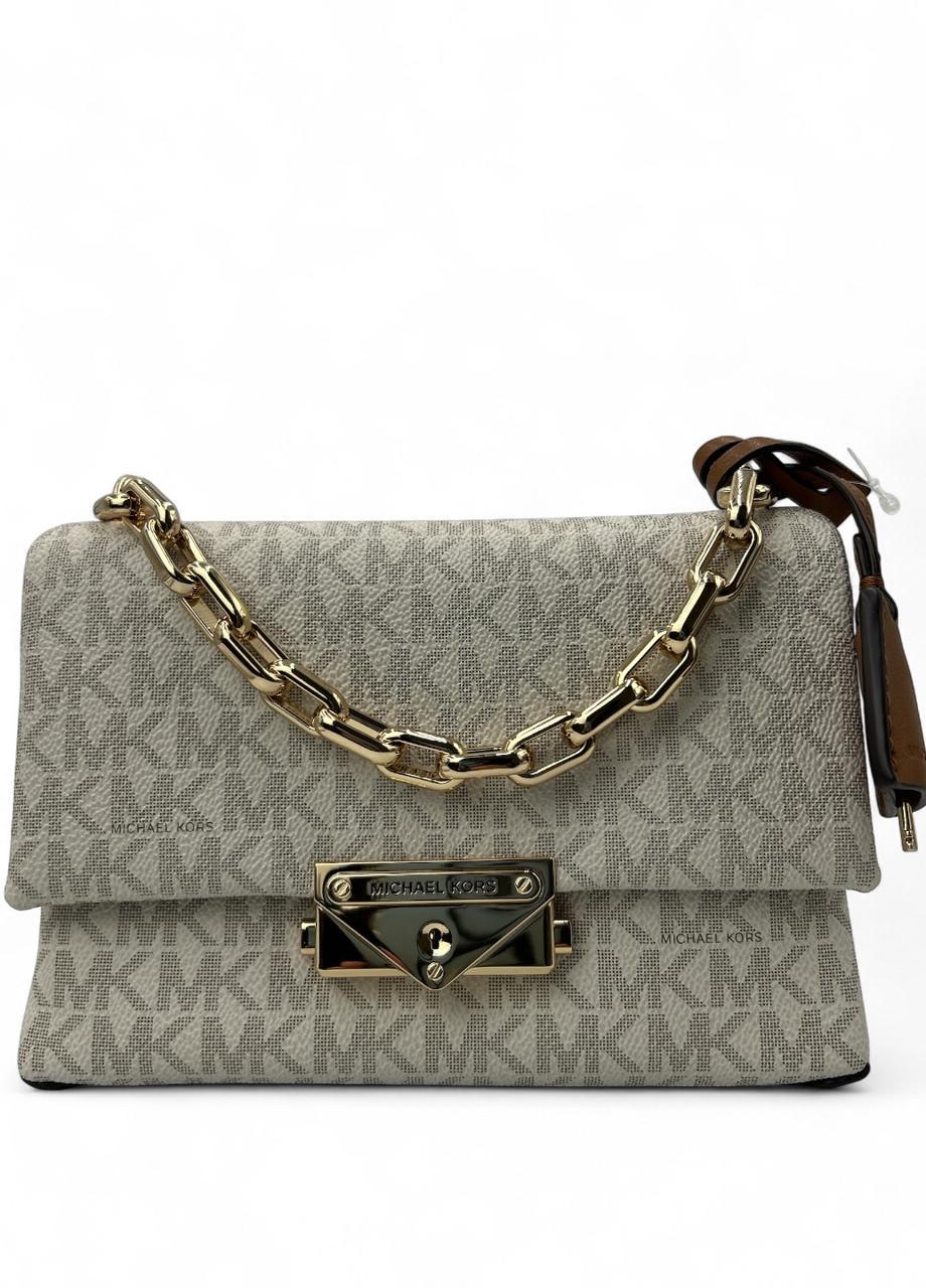 Женская сумка Michael Kors Cece 32s9goecob xs chain xbody Vanilla/acrn Молочный (2783307799)