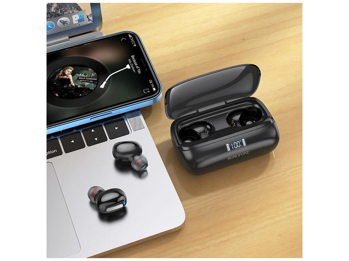 Беспроводные наушники Borofone с микрофоном Черный (BE55) - фото 6 Беспроводные наушники Borofone с микрофоном Черный (BE55) - фото 6