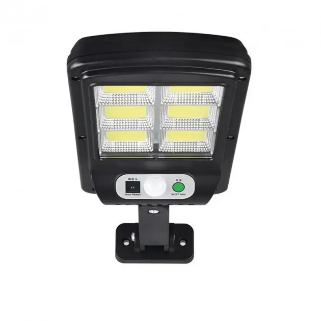 Світильник вуличний настінний UKC Solar Light BK-818-6 COB із датчиком руху на сонячній батареї - фото 4