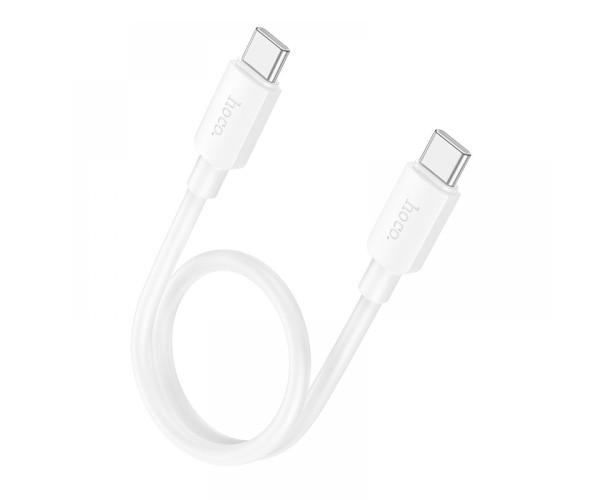 Дата-кабель Hoco X96 60W Type-C to Type-C 0,25 м White