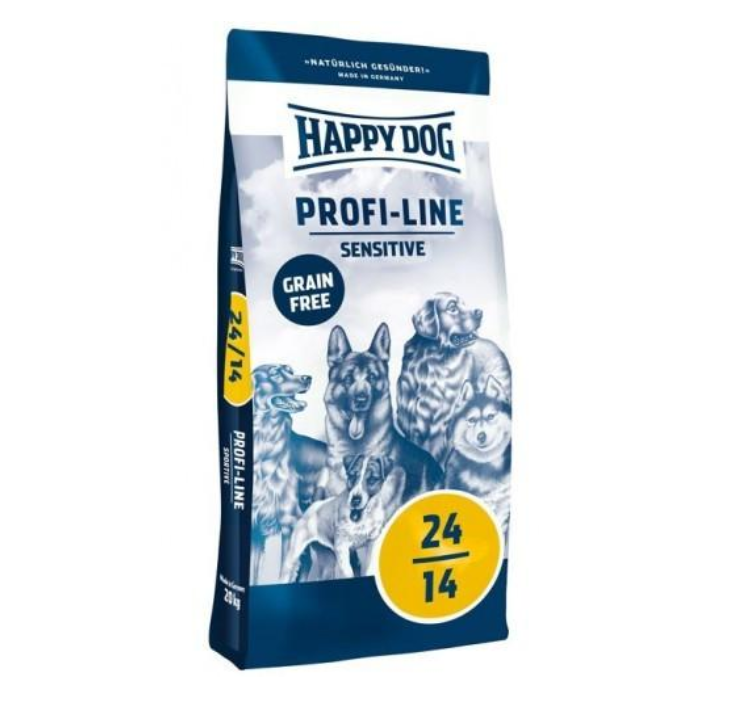 Корм для собак Happy Dog 24/14 Profi Line Sensitive Grainfree с чувствительным пищеварением 20 кг (2247)