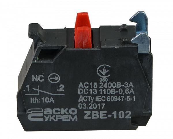 Контакт для кнопок TB5 ZBE-102 N/C АСКО-УКРЕМ (A0140010181)