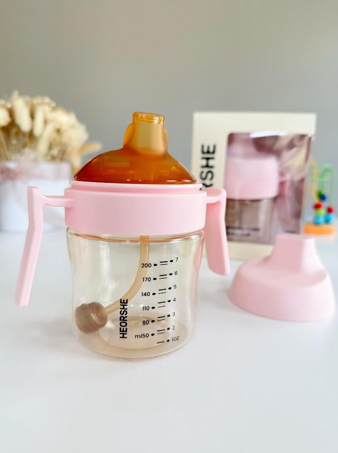 Поильник детский HEORSHE 6+ мес 210 мл Розовый (28056553) - фото 4 Поильник детский HEORSHE 6+ мес 210 мл Розовый (28056553) - фото 4