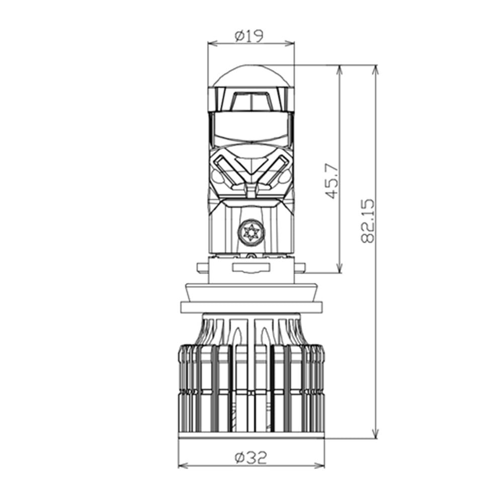 Лампа світлодіодна лінзована Decker Led GL-01 6000K H11 9-32 V 1 шт. (НФ-00003159) - фото 3 Лампа світлодіодна лінзована Decker Led GL-01 6000K H11 9-32 V 1 шт. (НФ-00003159) - фото 3